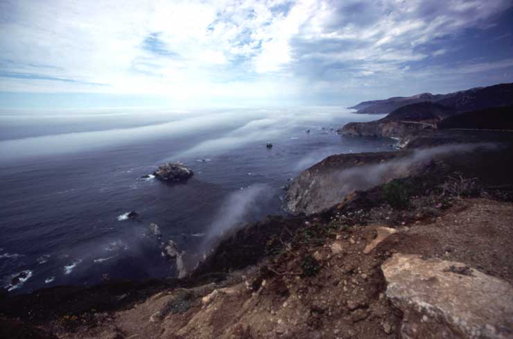 Fog Along the Pacific Coasxt Highway