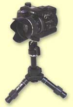Digital SLR Camera on Slik Table Top Tripod